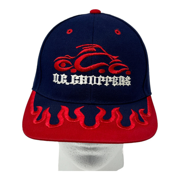 Sams Other - Orange County Choppers Hat Adult Size Blue, Red Adjustable Hat Cap, New, Flames
